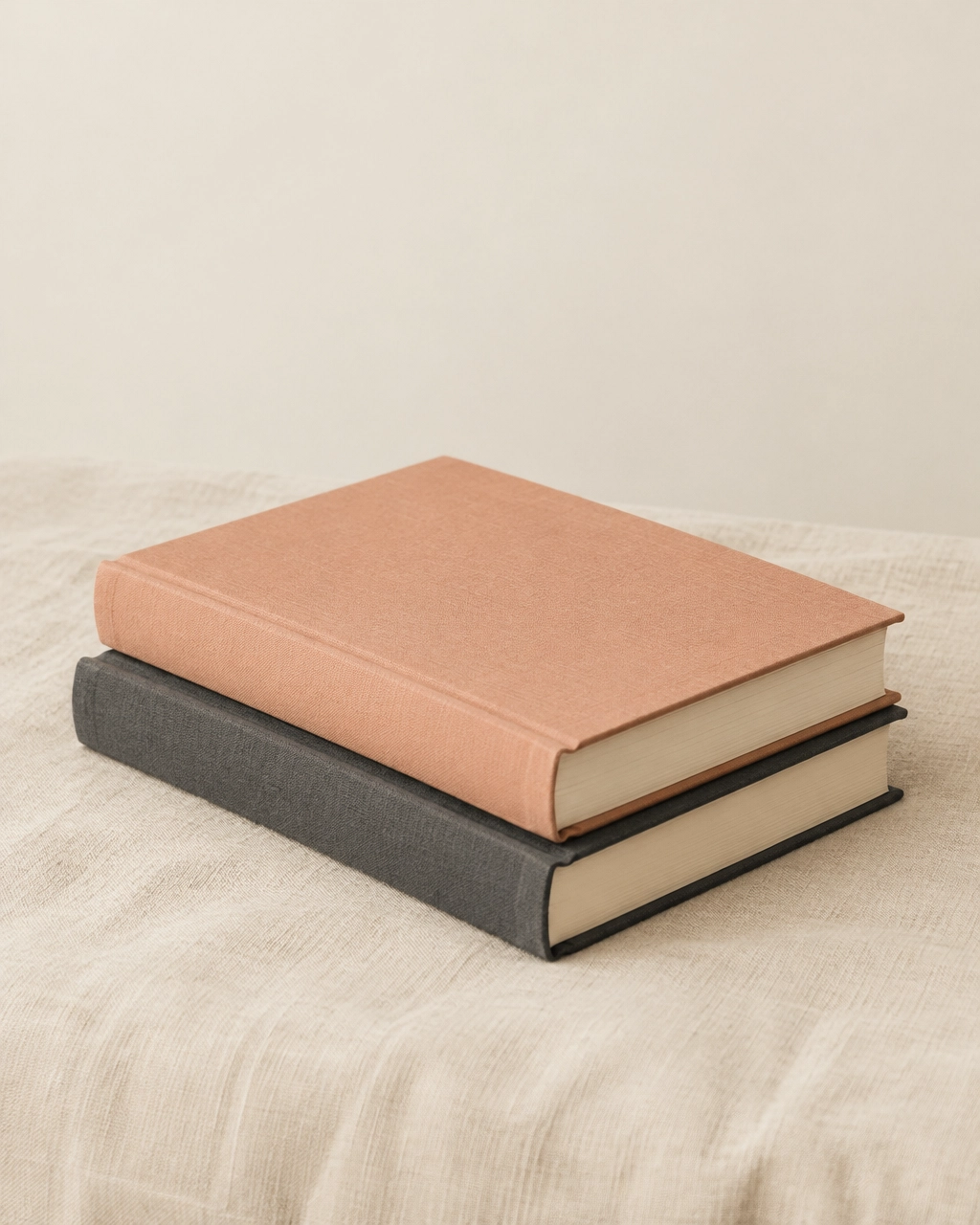 Photo: a stack of two plain books (placeholder for Kimberly’s own photography)